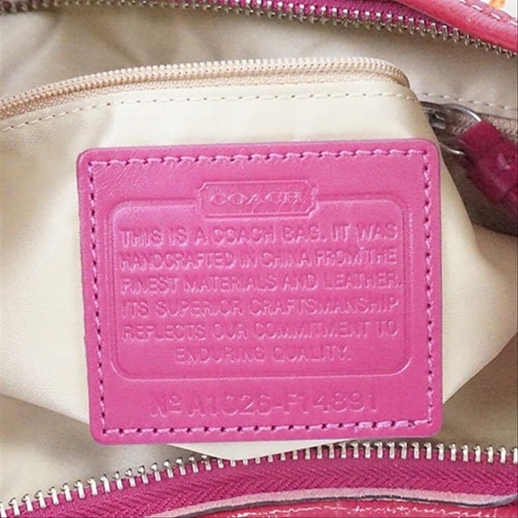 COACH F14891 HORSE & CARRIAGE PLEATED 2-WAY HOBO - Picture 13 of 14